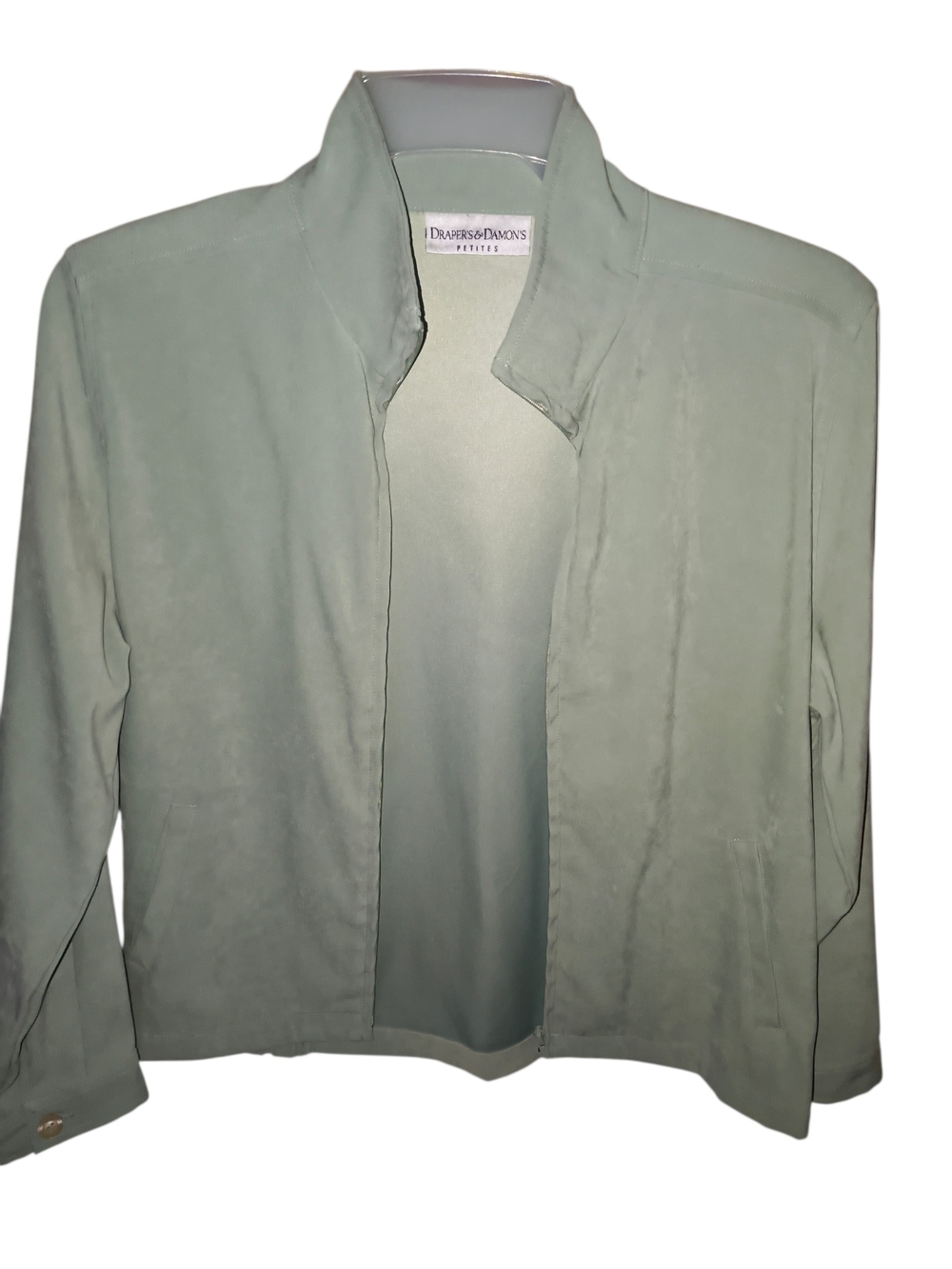 Drapers & Damons Sage Green Open-Front Jacket